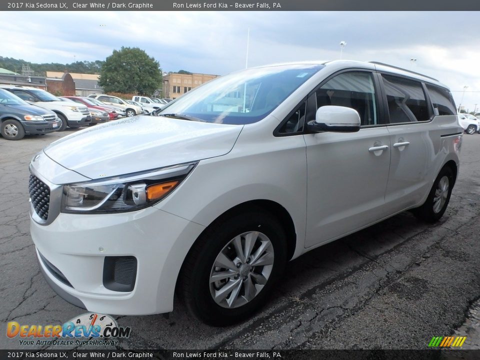 2017 Kia Sedona LX Clear White / Dark Graphite Photo #6
