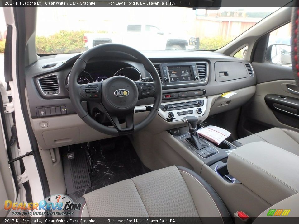 2017 Kia Sedona LX Clear White / Dark Graphite Photo #13