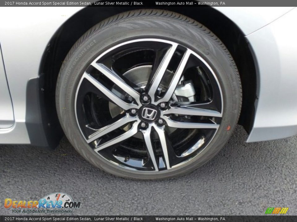2017 Honda Accord Sport Special Edition Sedan Lunar Silver Metallic / Black Photo #3