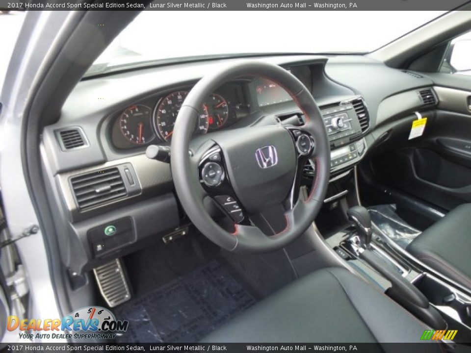 2017 Honda Accord Sport Special Edition Sedan Lunar Silver Metallic / Black Photo #9