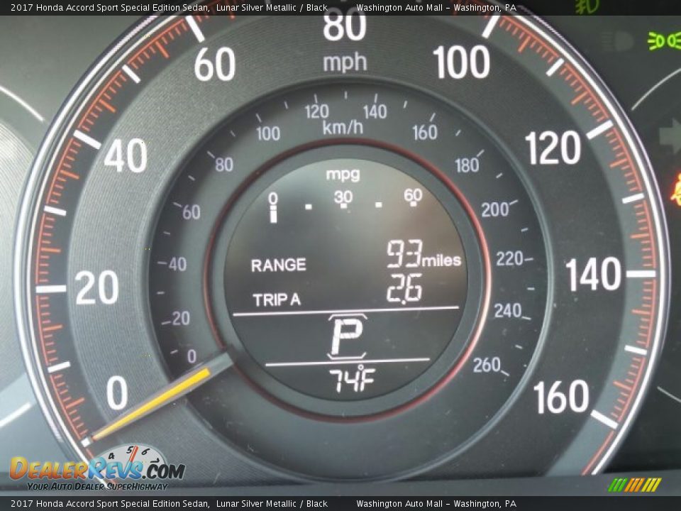 2017 Honda Accord Sport Special Edition Sedan Lunar Silver Metallic / Black Photo #17