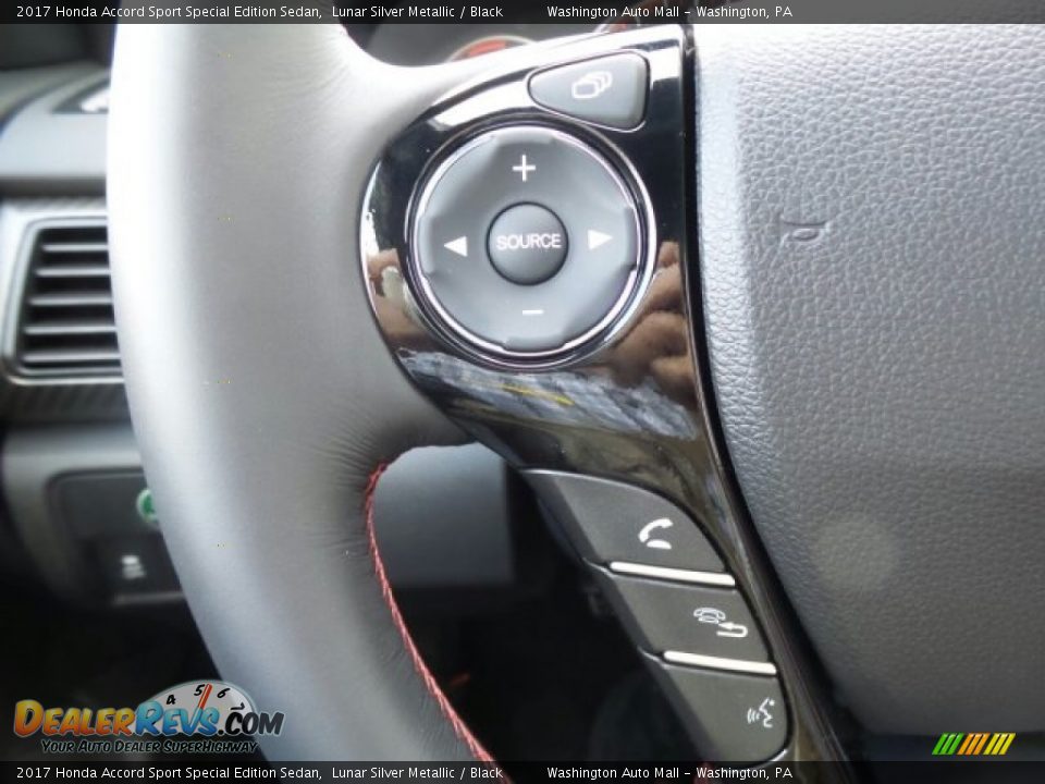 2017 Honda Accord Sport Special Edition Sedan Lunar Silver Metallic / Black Photo #18