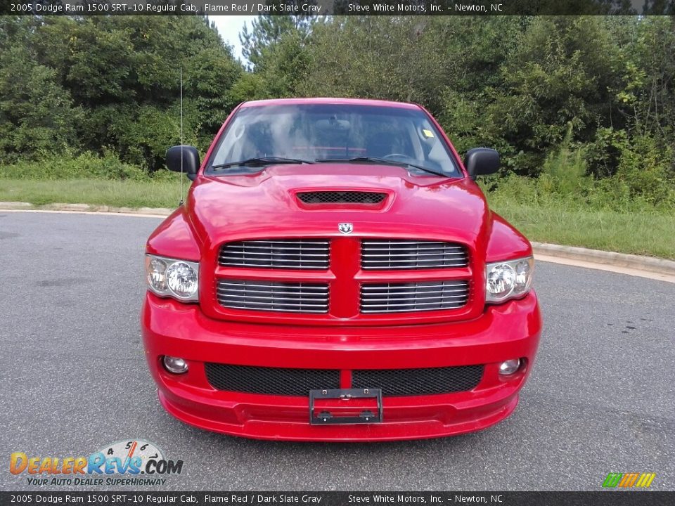 2005 Dodge Ram 1500 SRT-10 Regular Cab Flame Red / Dark Slate Gray Photo #3