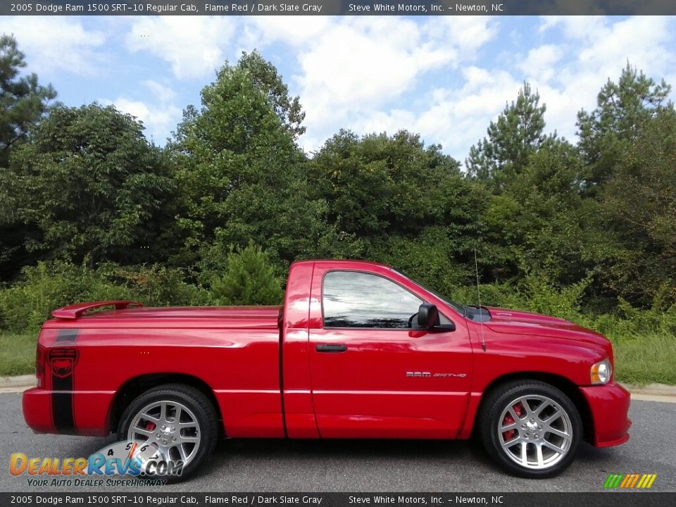 2005 Dodge Ram 1500 SRT-10 Regular Cab Flame Red / Dark Slate Gray Photo #5