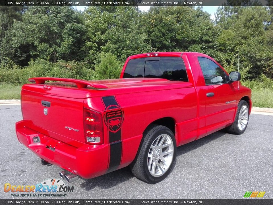 2005 Dodge Ram 1500 SRT-10 Regular Cab Flame Red / Dark Slate Gray Photo #6