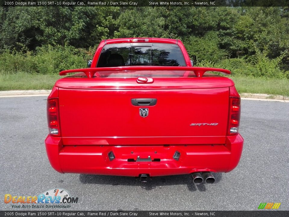 2005 Dodge Ram 1500 SRT-10 Regular Cab Flame Red / Dark Slate Gray Photo #11