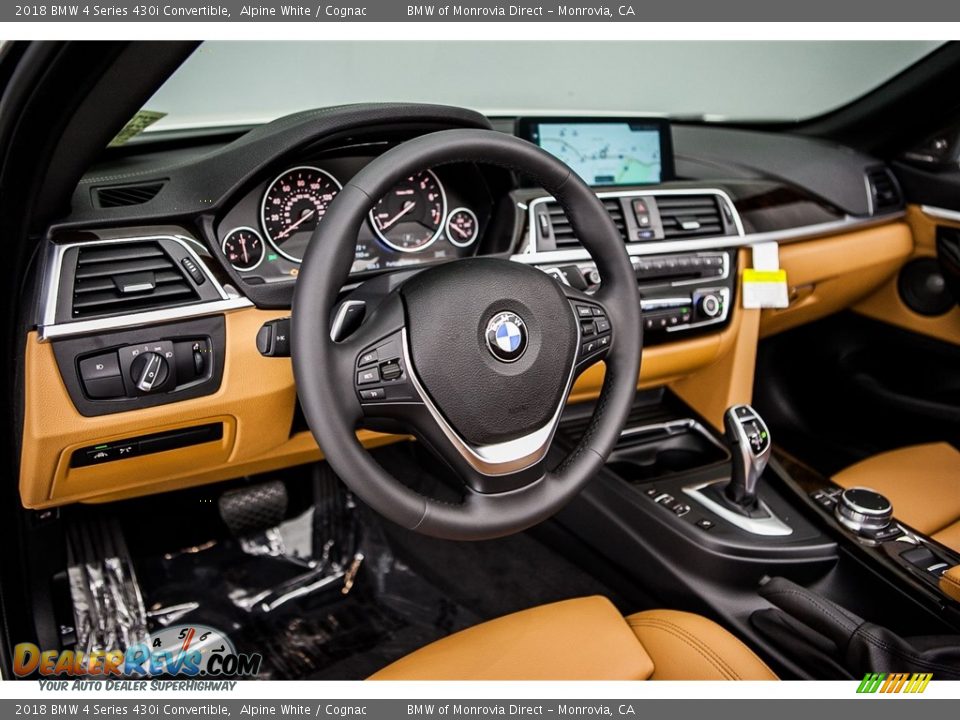 2018 BMW 4 Series 430i Convertible Alpine White / Cognac Photo #5