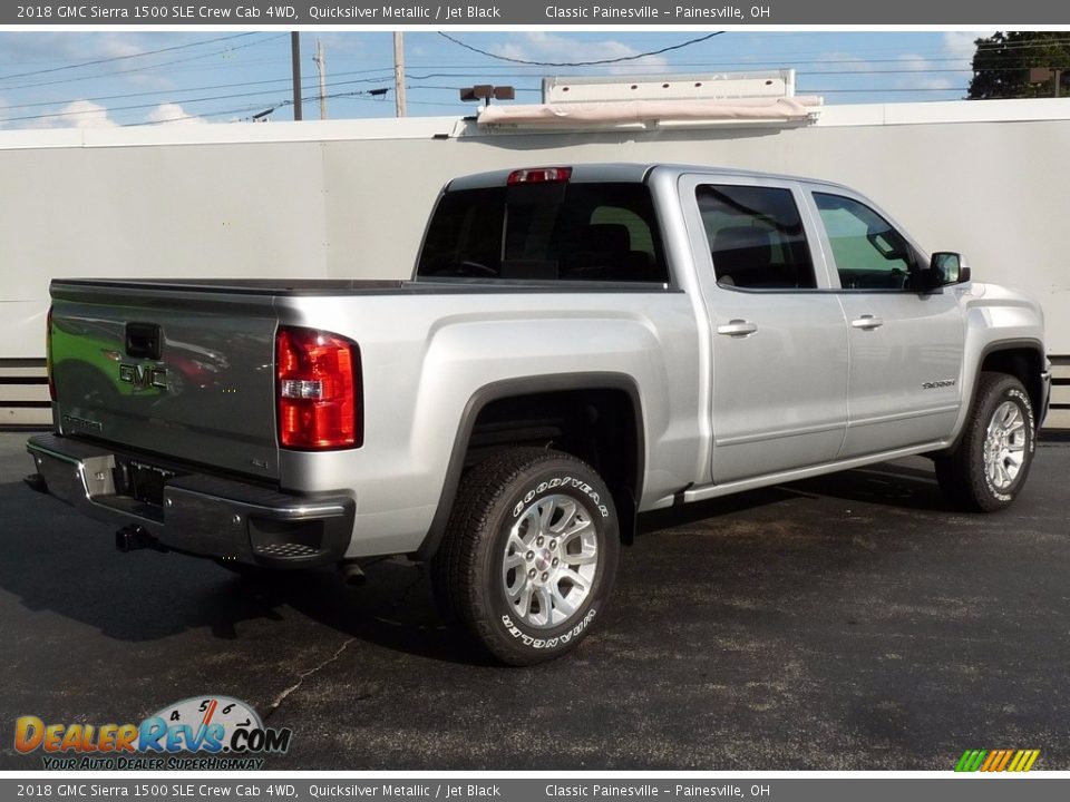 2018 GMC Sierra 1500 SLE Crew Cab 4WD Quicksilver Metallic / Jet Black Photo #2