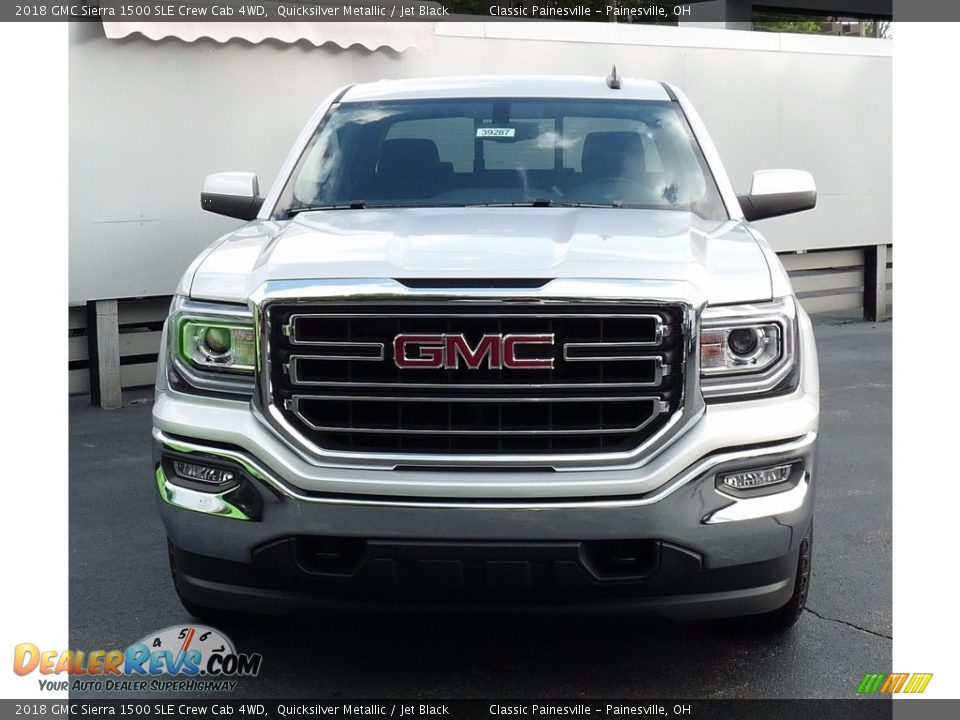 2018 GMC Sierra 1500 SLE Crew Cab 4WD Quicksilver Metallic / Jet Black Photo #4