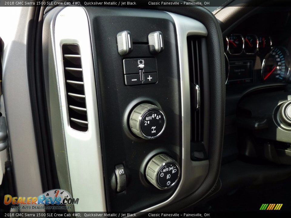 2018 GMC Sierra 1500 SLE Crew Cab 4WD Quicksilver Metallic / Jet Black Photo #7