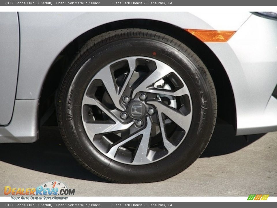 2017 Honda Civic EX Sedan Lunar Silver Metallic / Black Photo #5