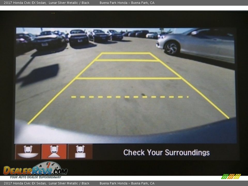 2017 Honda Civic EX Sedan Lunar Silver Metallic / Black Photo #7