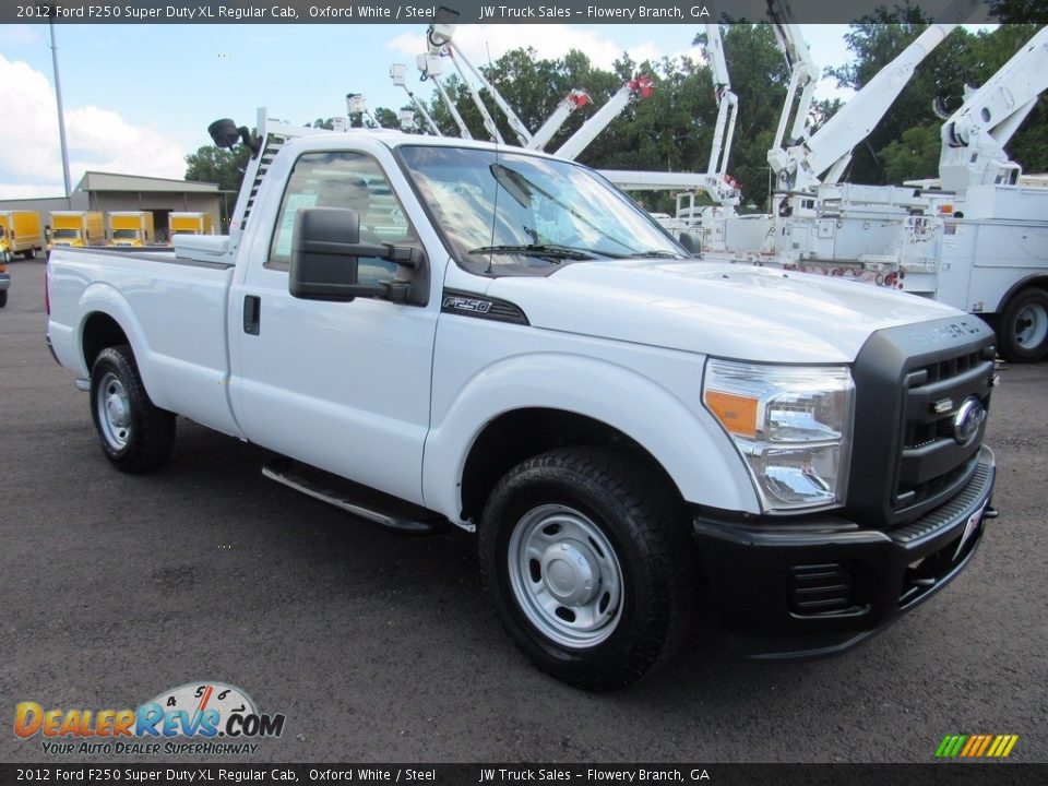 2012 Ford F250 Super Duty XL Regular Cab Oxford White / Steel Photo #4