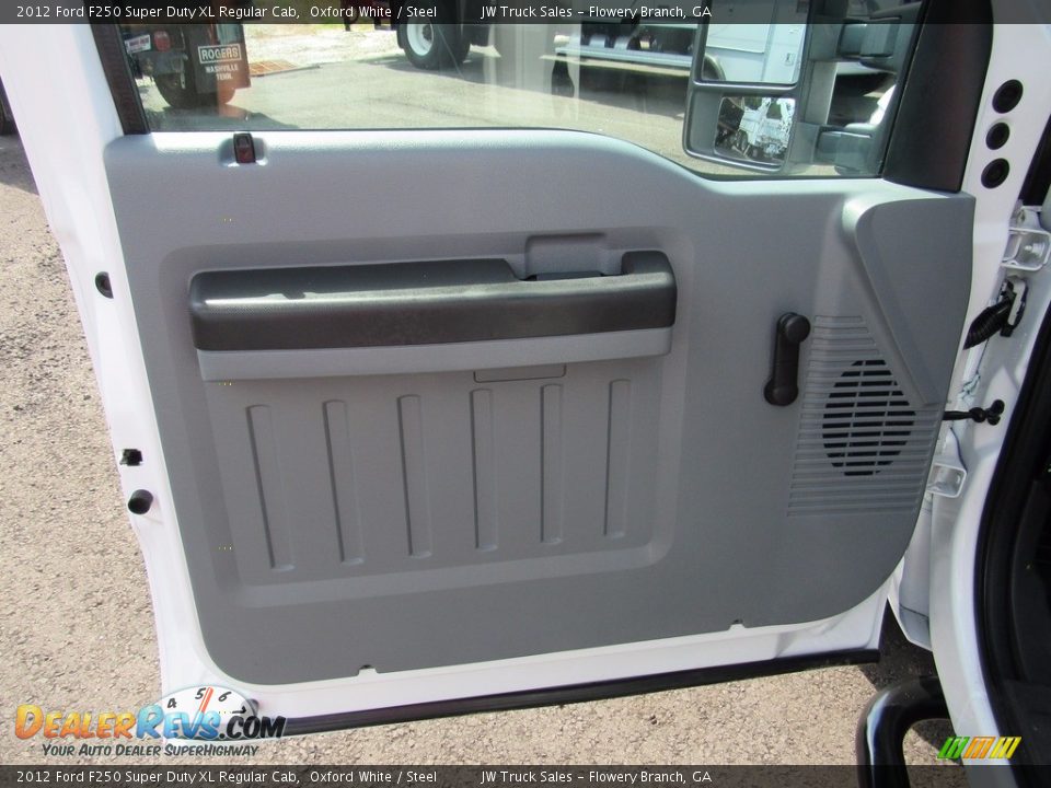 2012 Ford F250 Super Duty XL Regular Cab Oxford White / Steel Photo #9