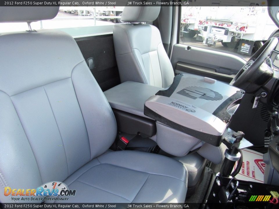 2012 Ford F250 Super Duty XL Regular Cab Oxford White / Steel Photo #16