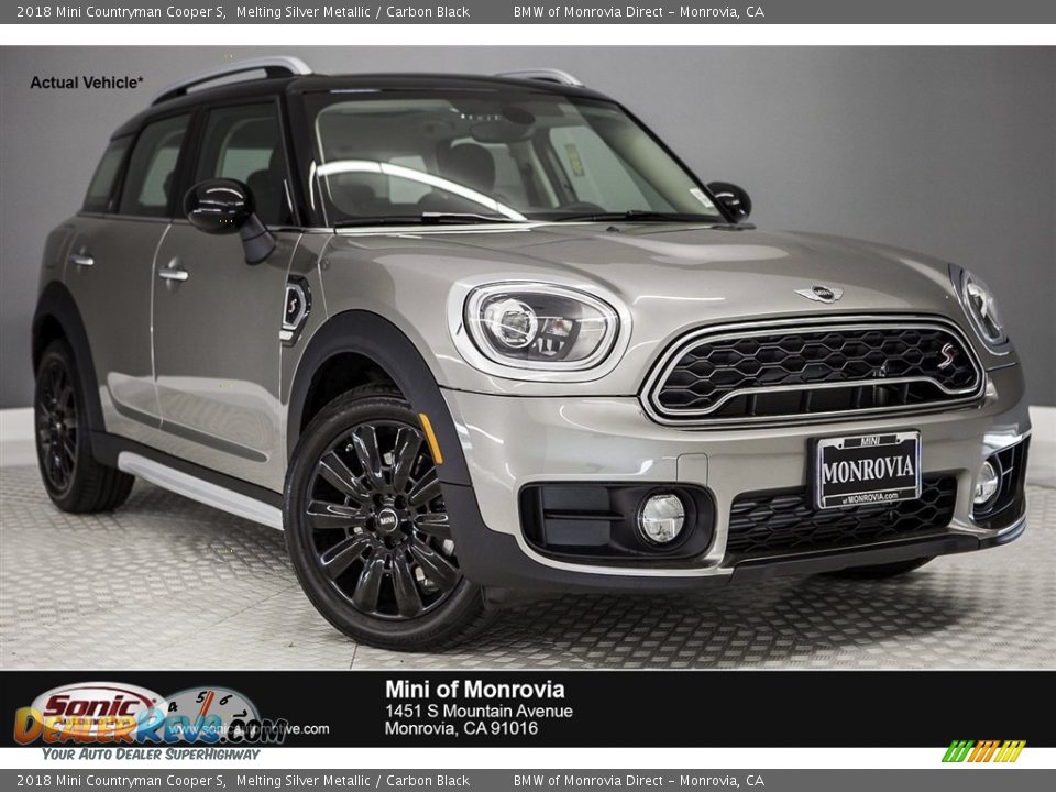 2018 Mini Countryman Cooper S Melting Silver Metallic / Carbon Black Photo #1