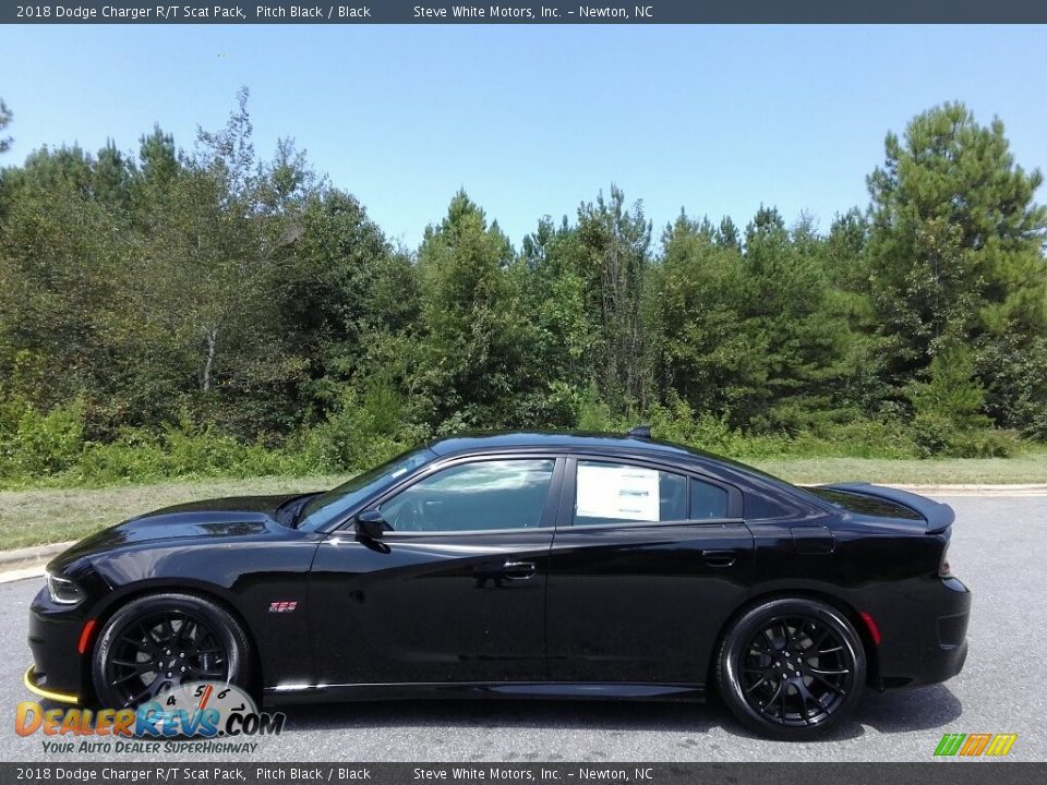 2018 Dodge Charger R/T Scat Pack Pitch Black / Black Photo #1