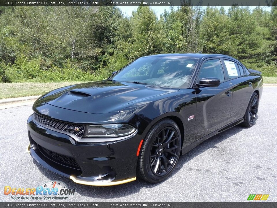 2018 Dodge Charger R/T Scat Pack Pitch Black / Black Photo #2