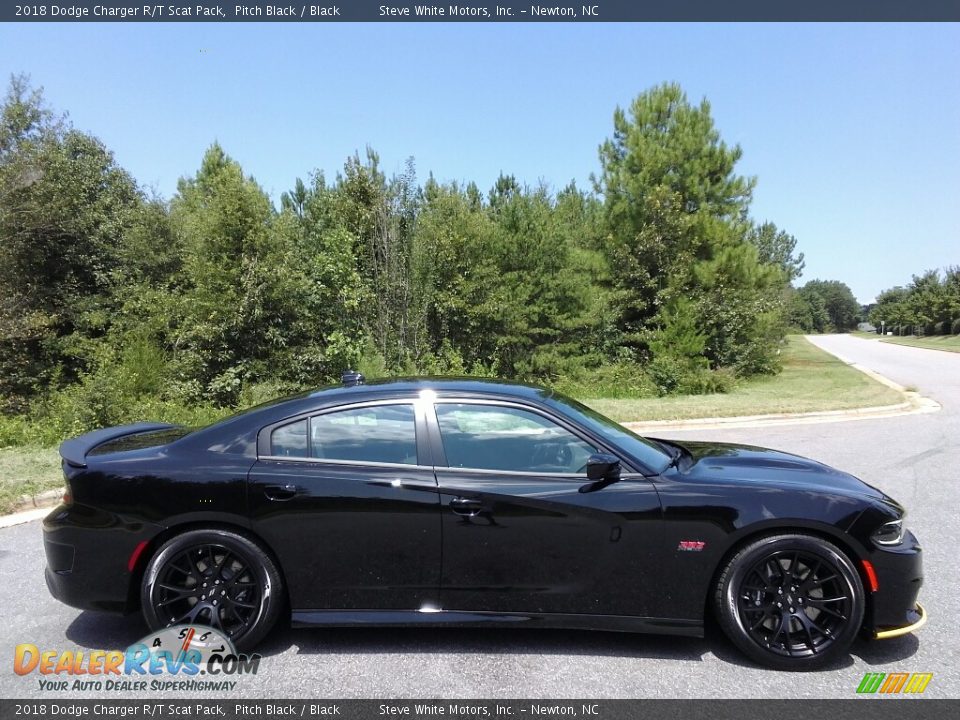 2018 Dodge Charger R/T Scat Pack Pitch Black / Black Photo #5