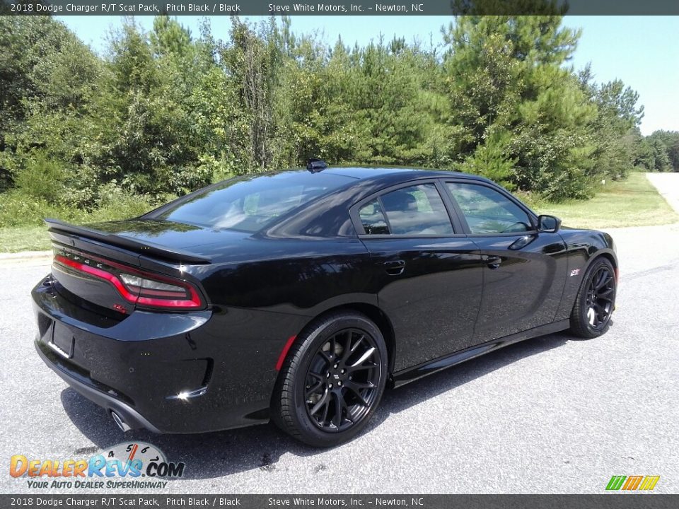 2018 Dodge Charger R/T Scat Pack Pitch Black / Black Photo #6