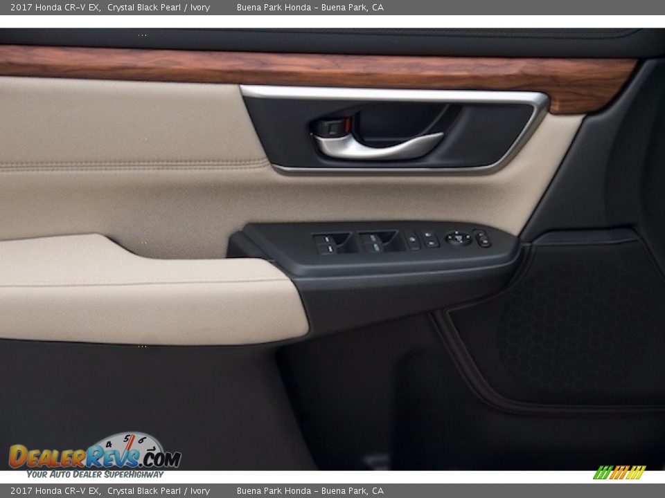 2017 Honda CR-V EX Crystal Black Pearl / Ivory Photo #7