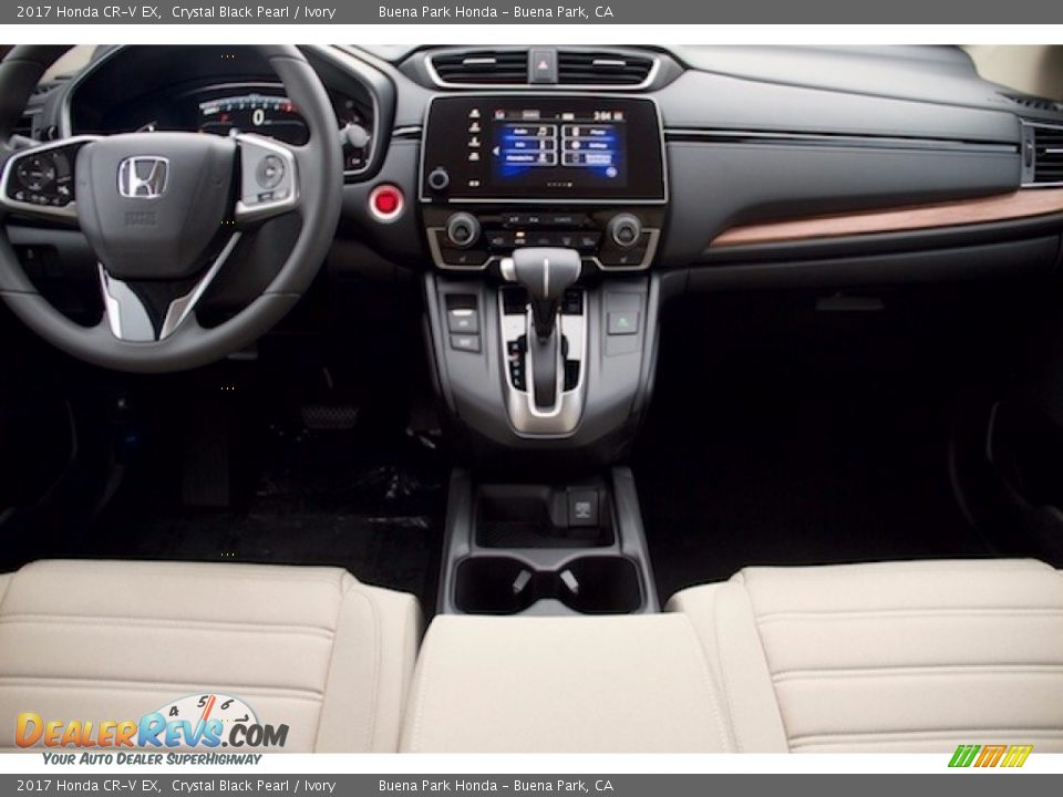 2017 Honda CR-V EX Crystal Black Pearl / Ivory Photo #11