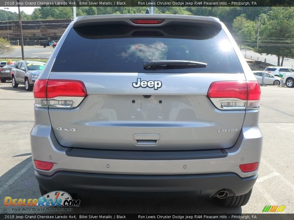 2018 Jeep Grand Cherokee Laredo 4x4 Billet Silver Metallic / Black Photo #4