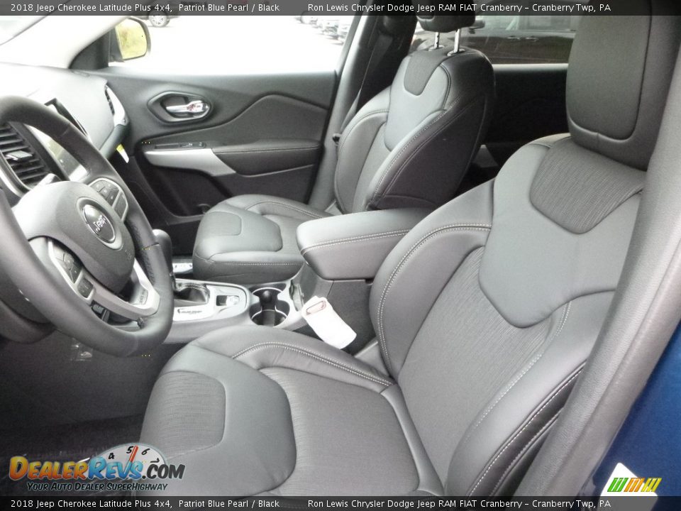 Black Interior - 2018 Jeep Cherokee Latitude Plus 4x4 Photo #14