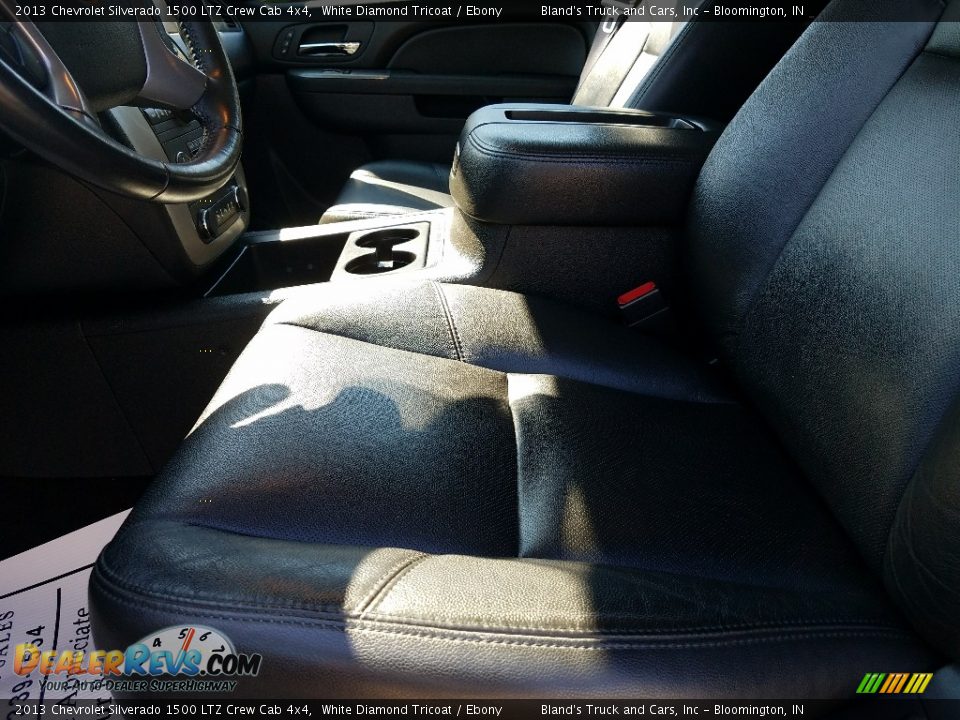 2013 Chevrolet Silverado 1500 LTZ Crew Cab 4x4 White Diamond Tricoat / Ebony Photo #17