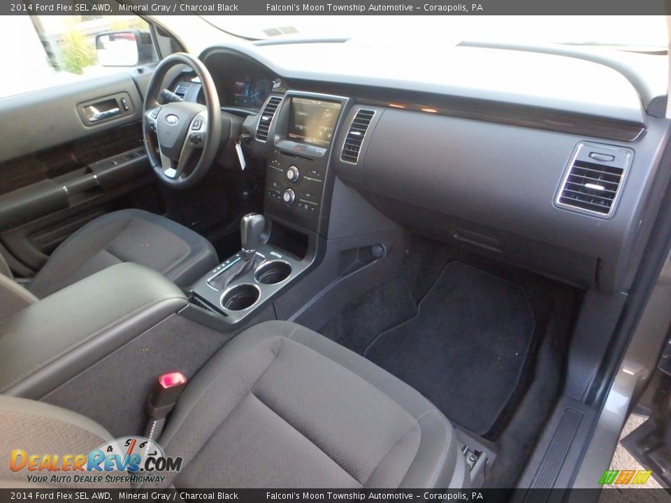 2014 Ford Flex SEL AWD Mineral Gray / Charcoal Black Photo #12