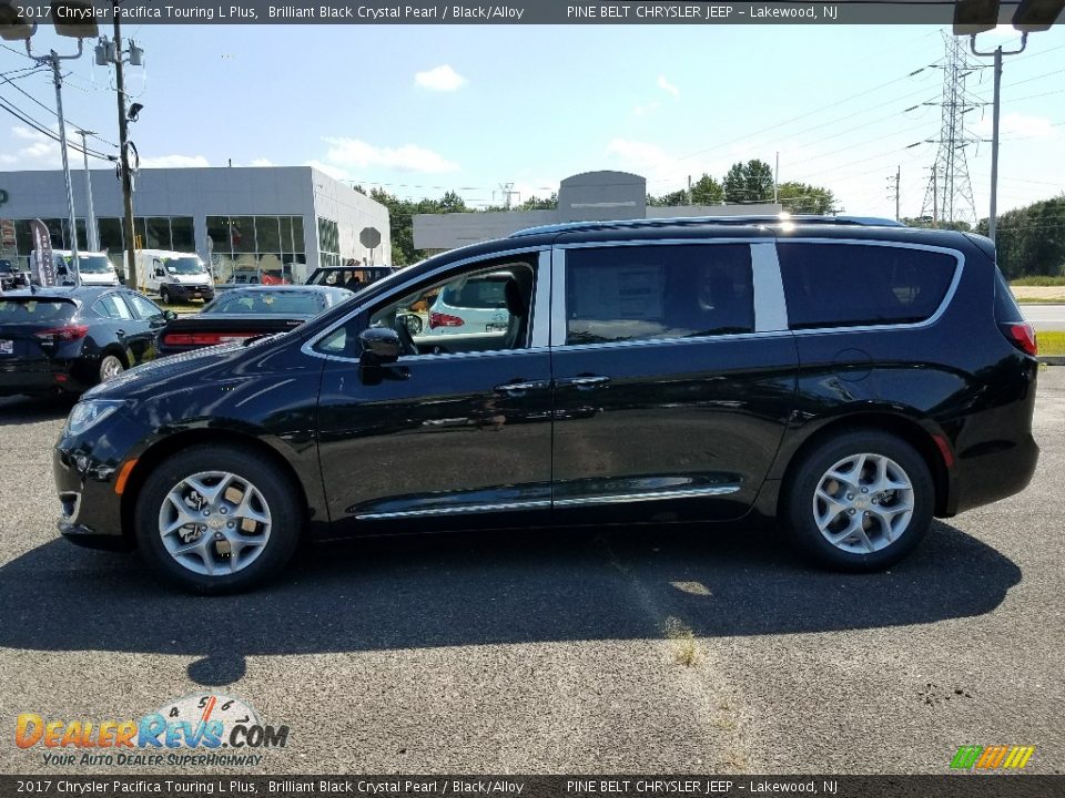 2017 Chrysler Pacifica Touring L Plus Brilliant Black Crystal Pearl / Black/Alloy Photo #3