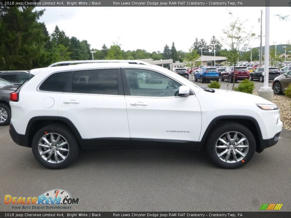 Bright White 2018 Jeep Cherokee Limited 4x4 Photo #6