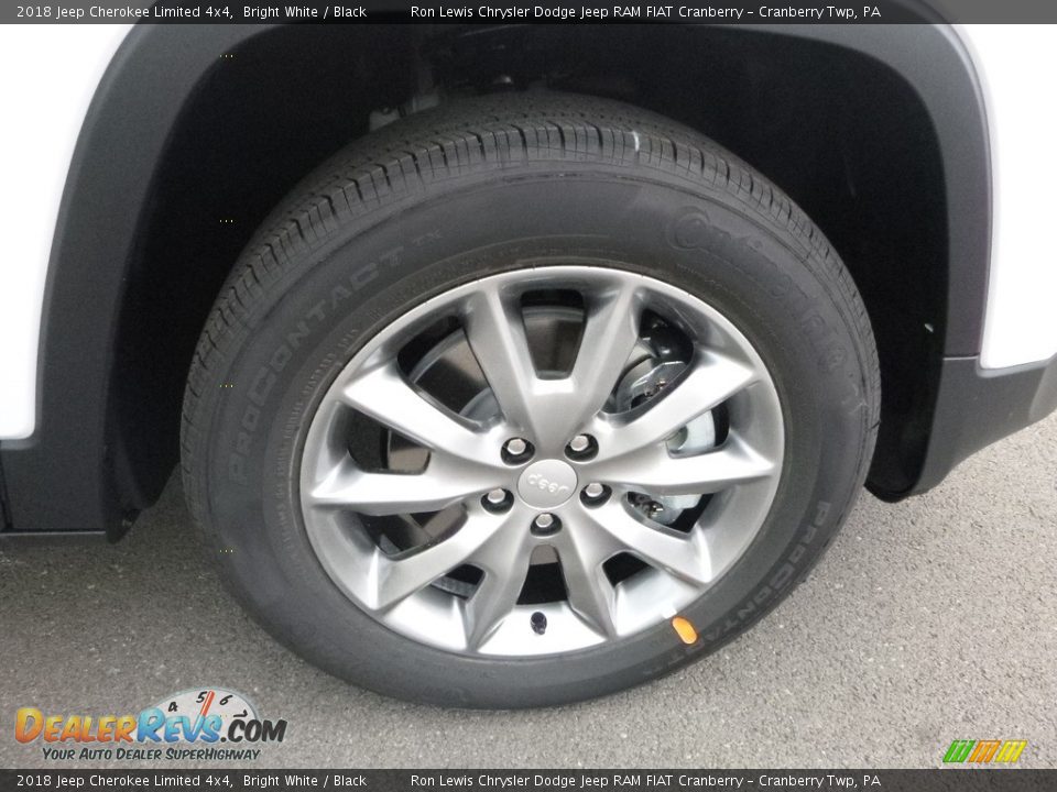 2018 Jeep Cherokee Limited 4x4 Bright White / Black Photo #9