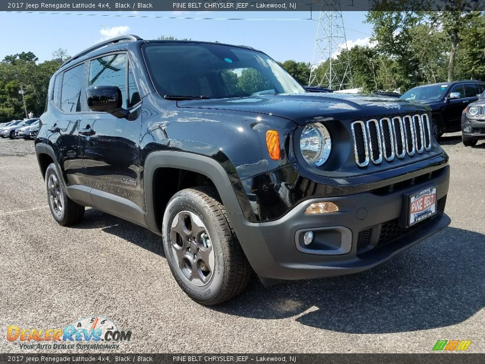 2017 Jeep Renegade Latitude 4x4 Black / Black Photo #1