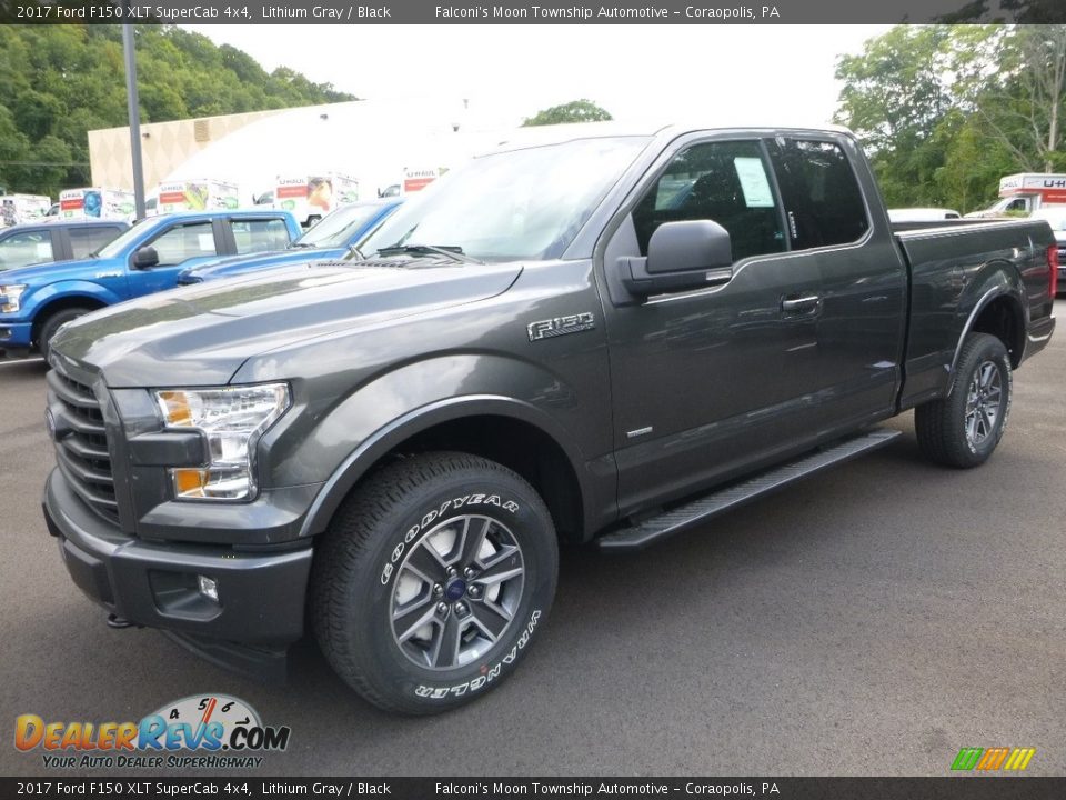 2017 Ford F150 XLT SuperCab 4x4 Lithium Gray / Black Photo #6