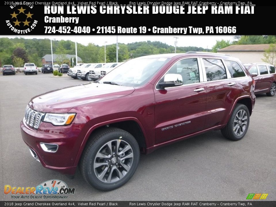2018 Jeep Grand Cherokee Overland 4x4 Velvet Red Pearl / Black Photo #1