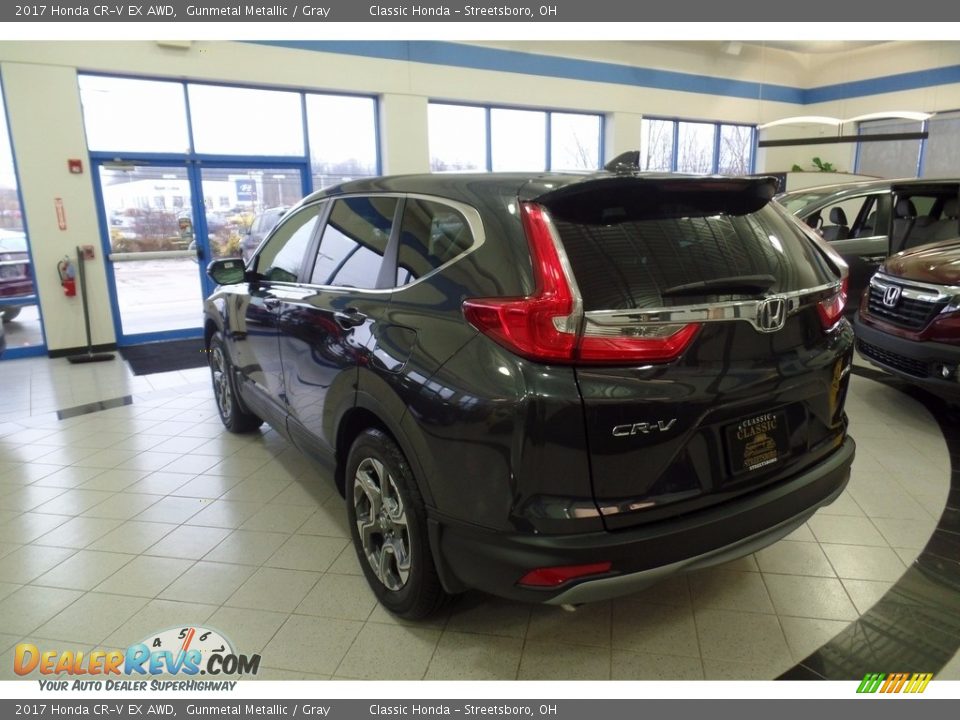 2017 Honda CR-V EX AWD Gunmetal Metallic / Gray Photo #2