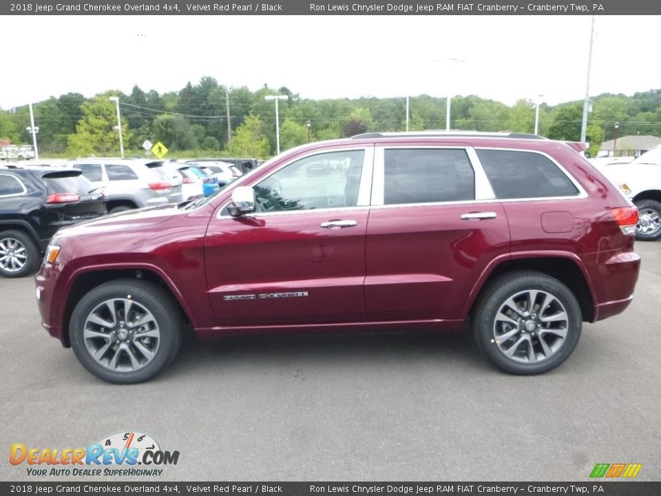 2018 Jeep Grand Cherokee Overland 4x4 Velvet Red Pearl / Black Photo #2