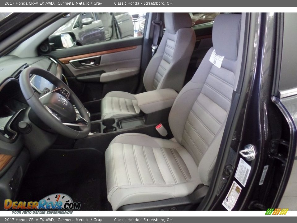 2017 Honda CR-V EX AWD Gunmetal Metallic / Gray Photo #6