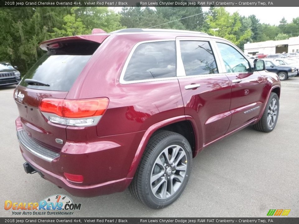 2018 Jeep Grand Cherokee Overland 4x4 Velvet Red Pearl / Black Photo #5