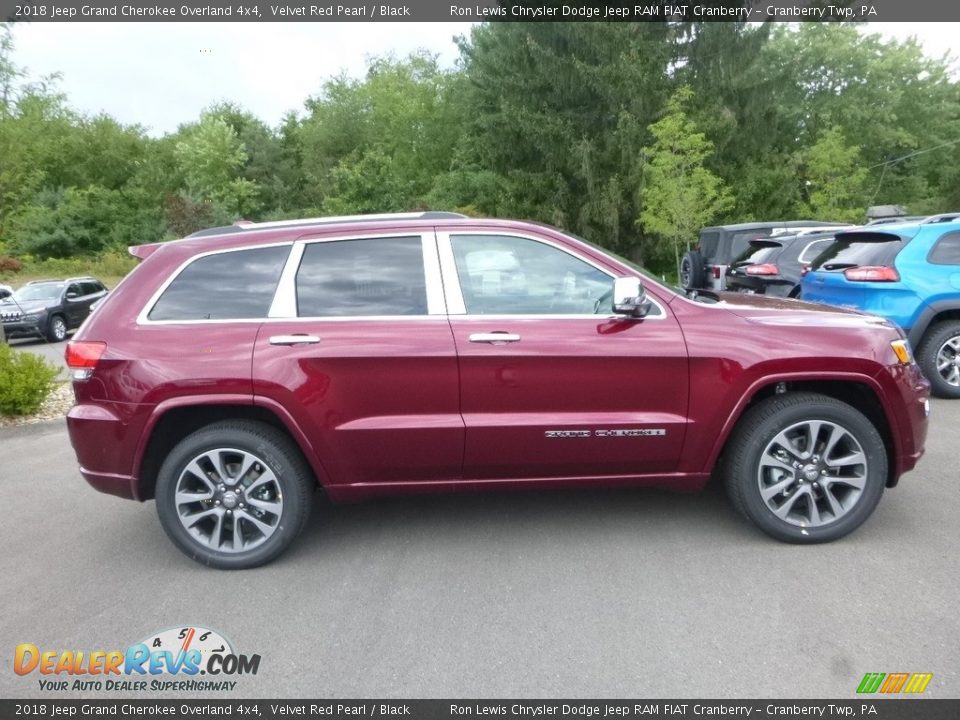 Velvet Red Pearl 2018 Jeep Grand Cherokee Overland 4x4 Photo #6