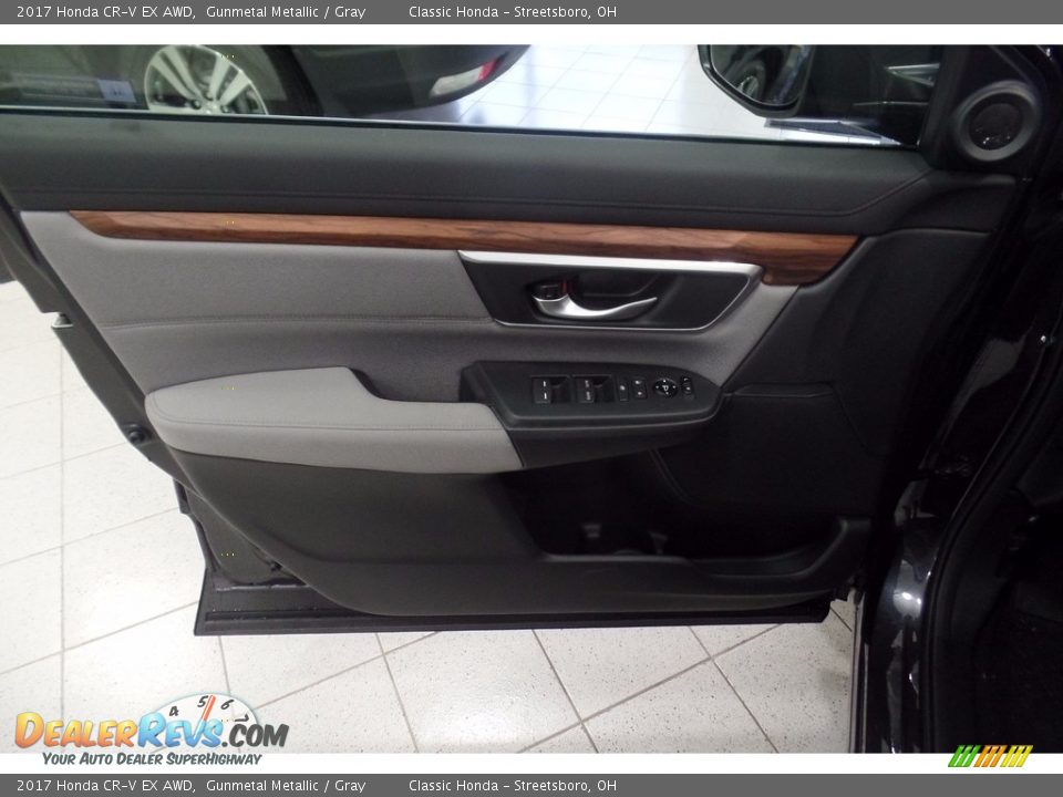 2017 Honda CR-V EX AWD Gunmetal Metallic / Gray Photo #10