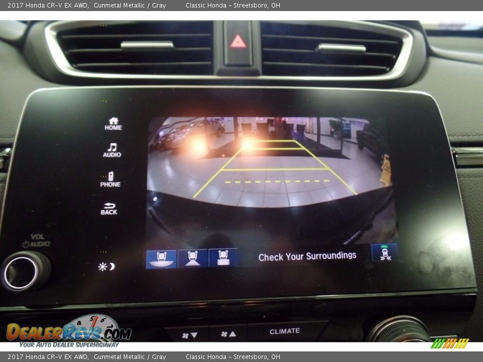 2017 Honda CR-V EX AWD Gunmetal Metallic / Gray Photo #11
