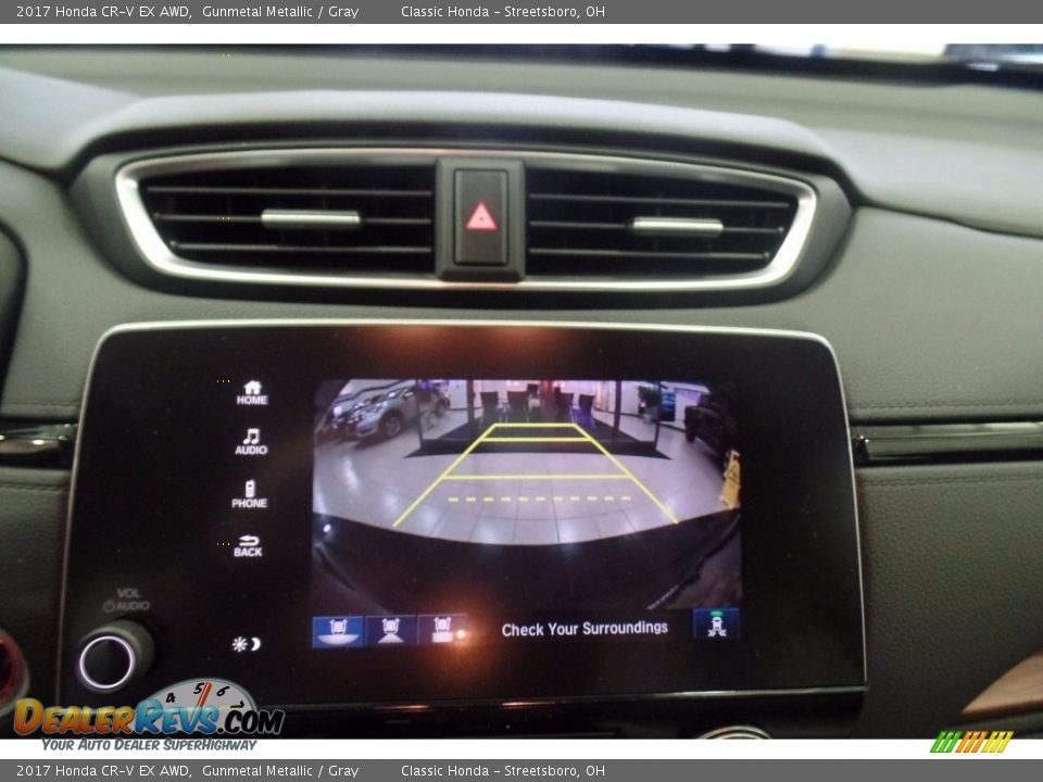 2017 Honda CR-V EX AWD Gunmetal Metallic / Gray Photo #12