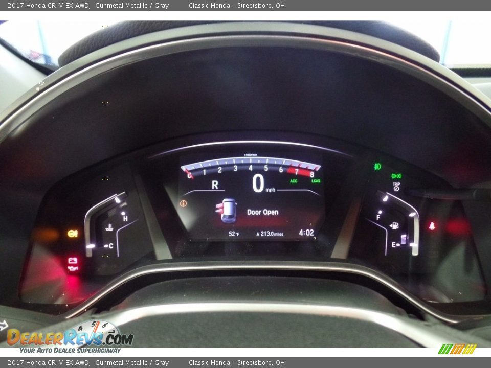 2017 Honda CR-V EX AWD Gunmetal Metallic / Gray Photo #14