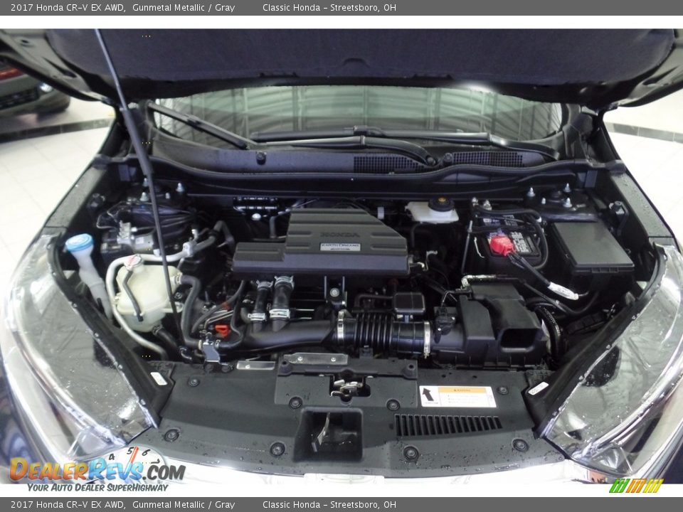 2017 Honda CR-V EX AWD Gunmetal Metallic / Gray Photo #15