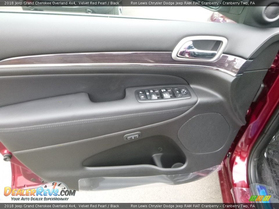2018 Jeep Grand Cherokee Overland 4x4 Velvet Red Pearl / Black Photo #14