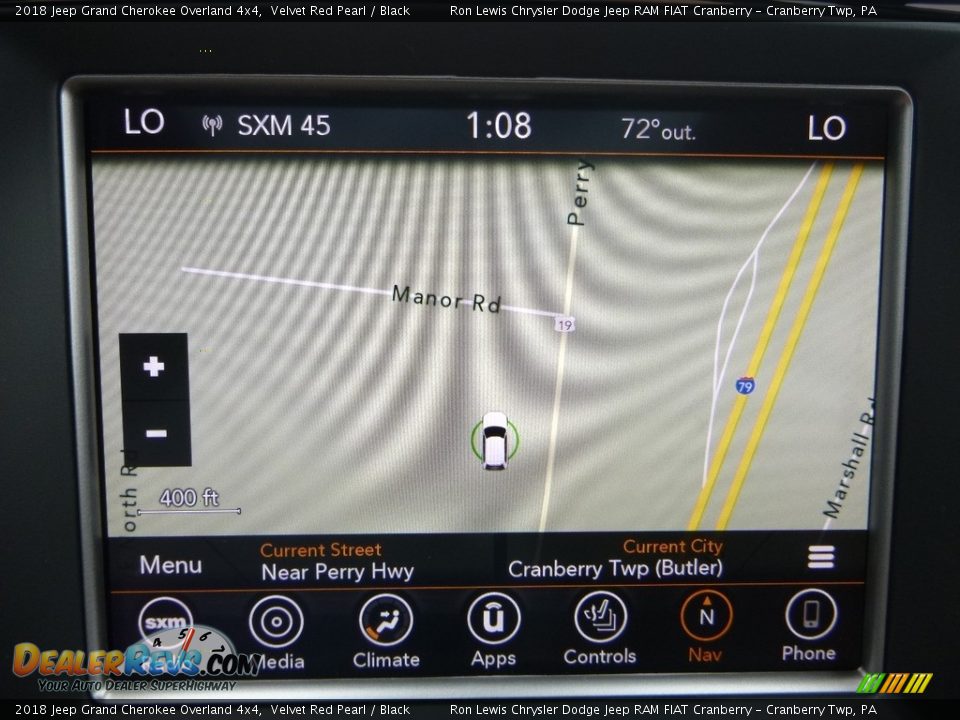 Navigation of 2018 Jeep Grand Cherokee Overland 4x4 Photo #17