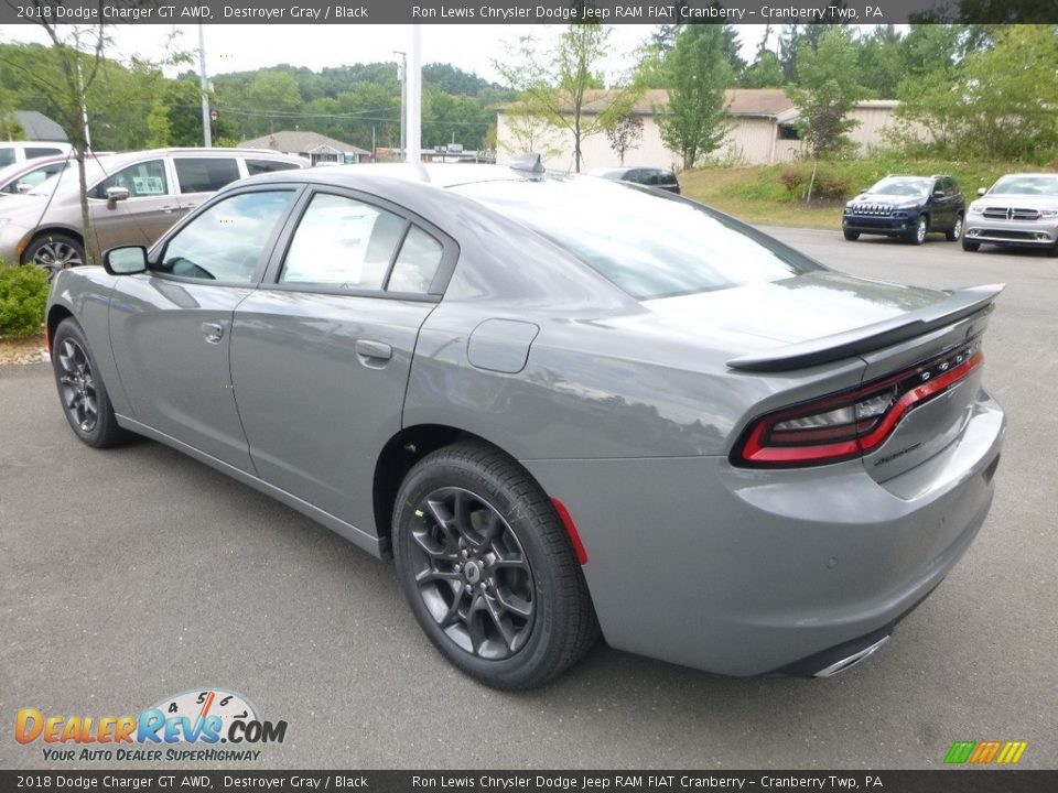 2018 Dodge Charger GT AWD Destroyer Gray / Black Photo #3