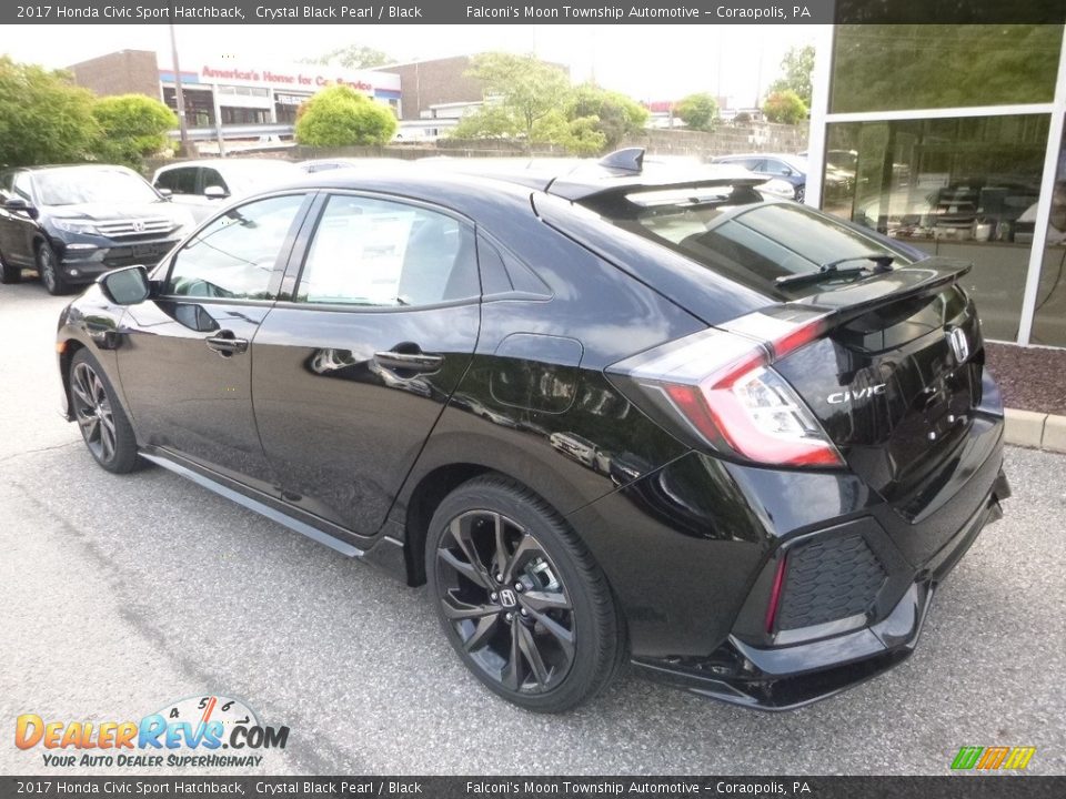 2017 Honda Civic Sport Hatchback Crystal Black Pearl / Black Photo #2